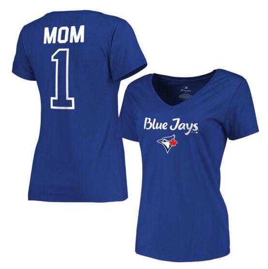 Women's Toronto Blue Jays 2017 Mother's Day #1 Mom V-Neck T-Shirt - Royal FengYun,We sell and wholesale Women's Toronto Blue Jays 2017 Mother's Day #1 Mom V-Neck T-Shirt - Royal FengYun on line form chian!