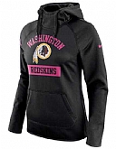 Women's Washington Redskins Nike Breast Cancer Awareness Circuit Performance Pullover Hoodie - Black FengYun,baseball caps,new era cap wholesale,wholesale hats
