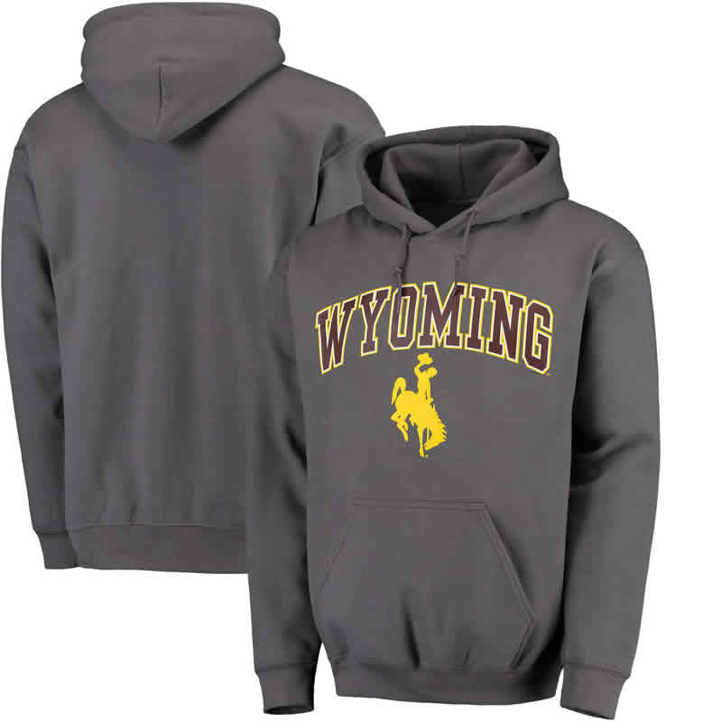 Wyoming Cowboys Charcoal Campus Pullover Hoodie,We sell and wholesale Wyoming Cowboys Charcoal Campus Pullover Hoodie on line form chian!