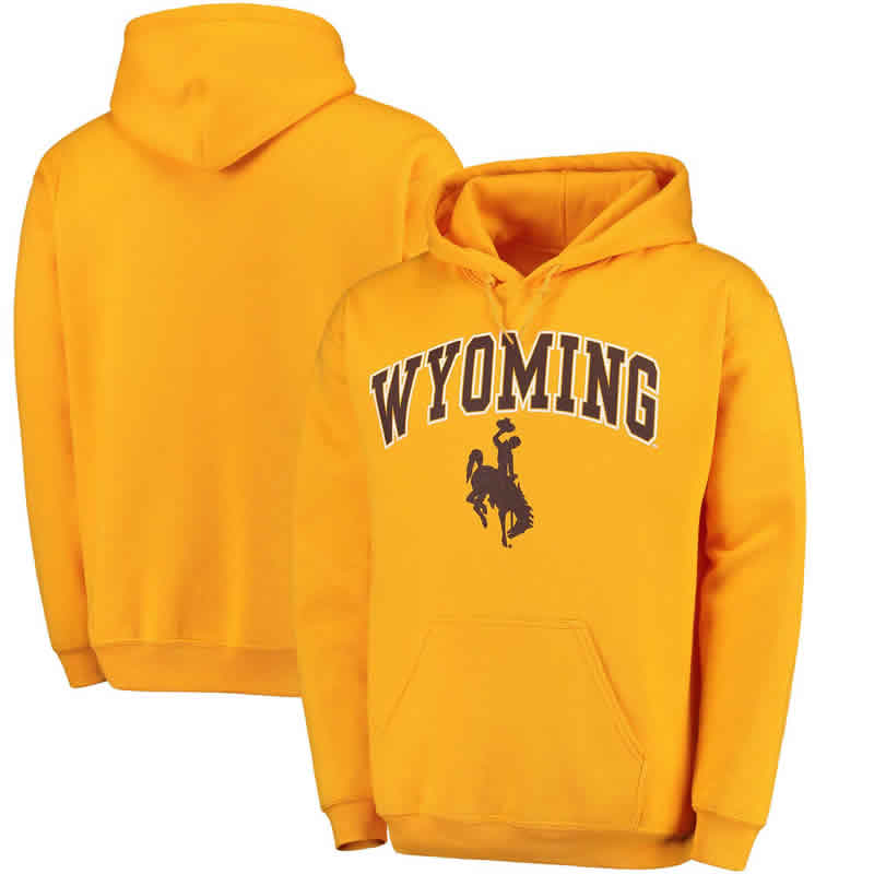 Wyoming Cowboys Gold Campus Pullover Hoodie,We sell and wholesale Wyoming Cowboys Gold Campus Pullover Hoodie on line form chian!