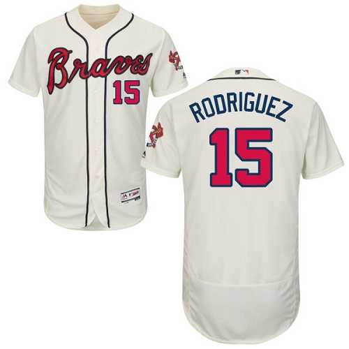 Atlanta Braves #15 Sean Rodriguez Cream Flexbase Stitched Jersey DingZhi,We sell and wholesale Atlanta Braves #15 Sean Rodriguez Cream Flexbase Stitched Jersey DingZhi on line form chian!