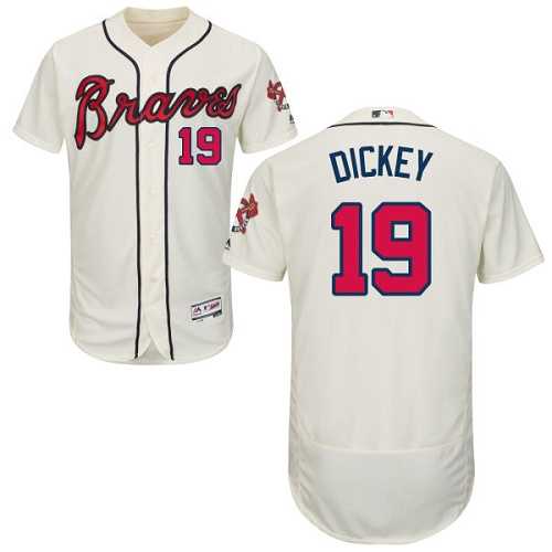 Atlanta Braves #19 R.A. Dickey Cream Flexbase Stitched Jersey DingZhi,We sell and wholesale Atlanta Braves #19 R.A. Dickey Cream Flexbase Stitched Jersey DingZhi on line form chian!