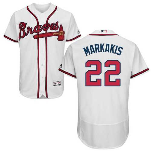 Atlanta Braves #22 Nick Markakis White Flexbase Stitched Jersey DingZhi,We sell and wholesale Atlanta Braves #22 Nick Markakis White Flexbase Stitched Jersey DingZhi on line form chian!