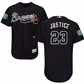 Atlanta Braves #23 David Justice Navy Flexbase Stitched Jersey DingZhi,baseball caps,new era cap wholesale,wholesale hats