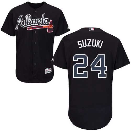 Atlanta Braves #24 Kurt Suzuki Navy Flexbase Stitched Jersey DingZhi,We sell and wholesale Atlanta Braves #24 Kurt Suzuki Navy Flexbase Stitched Jersey DingZhi on line form chian!