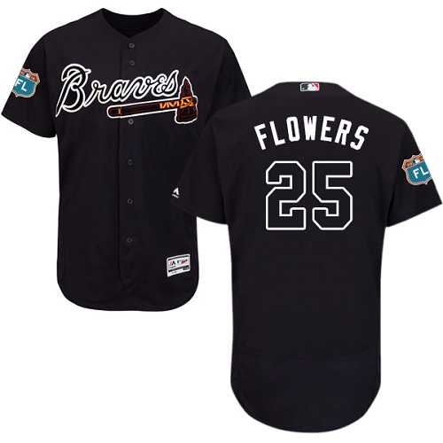 Atlanta Braves #25 Tyler Flowers Navy Flexbase Stitched Jersey DingZhi,We sell and wholesale Atlanta Braves #25 Tyler Flowers Navy Flexbase Stitched Jersey DingZhi on line form chian!