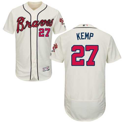 Atlanta Braves #27 Matt Kemp Cream Flexbase Stitched Jersey DingZhi,We sell and wholesale Atlanta Braves #27 Matt Kemp Cream Flexbase Stitched Jersey DingZhi on line form chian!