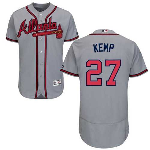 Atlanta Braves #27 Matt Kemp Gray Flexbase Stitched Jersey DingZhi,We sell and wholesale Atlanta Braves #27 Matt Kemp Gray Flexbase Stitched Jersey DingZhi on line form chian!