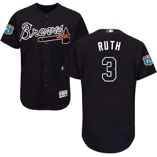 Atlanta Braves #3 Babe Ruth Navy Flexbase Stitched Jersey DingZhi,We sell and wholesale Atlanta Braves #3 Babe Ruth Navy Flexbase Stitched Jersey DingZhi on line form chian!