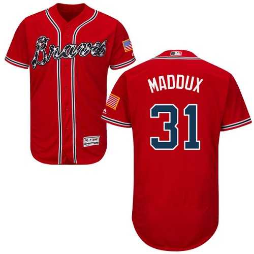 Atlanta Braves #31 Greg Maddux Red Flexbase Stitched Jersey DingZhi,We sell and wholesale Atlanta Braves #31 Greg Maddux Red Flexbase Stitched Jersey DingZhi on line form chian!