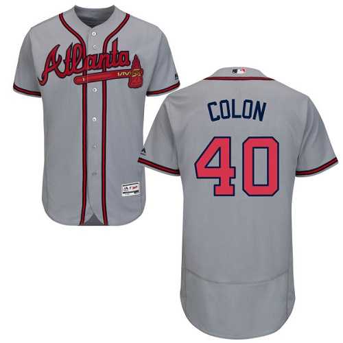 Atlanta Braves #40 Bartolo Colon Gray Flexbase Stitched Jersey DingZhi,We sell and wholesale Atlanta Braves #40 Bartolo Colon Gray Flexbase Stitched Jersey DingZhi on line form chian!