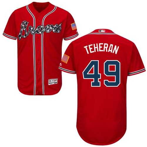 Atlanta Braves #49 Julio Teheran Red Flexbase Stitched Jersey DingZhi,We sell and wholesale Atlanta Braves #49 Julio Teheran Red Flexbase Stitched Jersey DingZhi on line form chian!