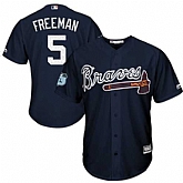 Atlanta Braves #5 Freddie Freeman Navy 2017 Spring Training New Cool Base Stitched Jersey DingZhi,baseball caps,new era cap wholesale,wholesale hats