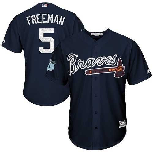 Atlanta Braves #5 Freddie Freeman Navy 2017 Spring Training New Cool Base Stitched Jersey DingZhi,We sell and wholesale Atlanta Braves #5 Freddie Freeman Navy 2017 Spring Training New Cool Base Stitched Jersey DingZhi on line form chian!