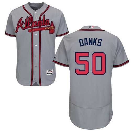 Atlanta Braves #50 John Danks Gray Flexbase Stitched Jersey DingZhi,We sell and wholesale Atlanta Braves #50 John Danks Gray Flexbase Stitched Jersey DingZhi on line form chian!