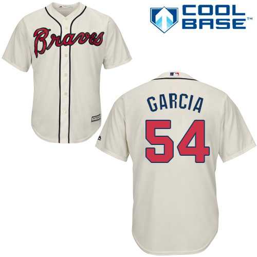 Atlanta Braves #54 Adonis Garcia Cream New Cool Base Stitched Jersey DingZhi,We sell and wholesale Atlanta Braves #54 Adonis Garcia Cream New Cool Base Stitched Jersey DingZhi on line form chian!