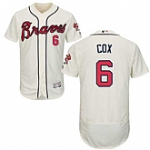 Atlanta Braves #6 Bobby Cox Cream Flexbase Stitched Jersey DingZhi