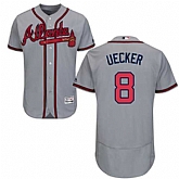 Atlanta Braves #8 Bob Uecker Gray Flexbase Stitched Jersey DingZhi,baseball caps,new era cap wholesale,wholesale hats