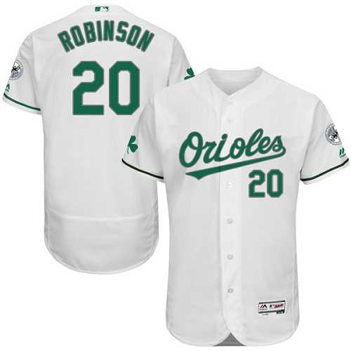 Baltimore Orioles #20 Frank Robinson White St. Patrick's Day Flexbase Stitched Jersey DingZhi,We sell and wholesale Baltimore Orioles #20 Frank Robinson White St. Patrick's Day Flexbase Stitched Jersey DingZhi on line form chian!