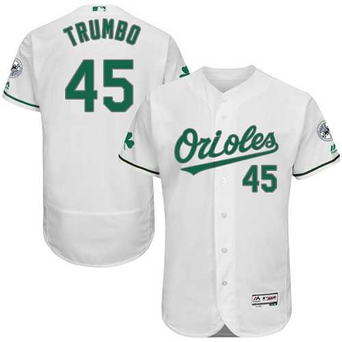 Baltimore Orioles #45 Mark Trumbo White St. Patrick's Day Flexbase Stitched Jersey DingZhi,We sell and wholesale Baltimore Orioles #45 Mark Trumbo White St. Patrick's Day Flexbase Stitched Jersey DingZhi on line form chian!