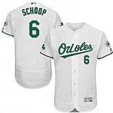 Baltimore Orioles #6 Jonathan Schoop White St. Patrick's Day Flexbase Stitched Jersey DingZhi,baseball caps,new era cap wholesale,wholesale hats