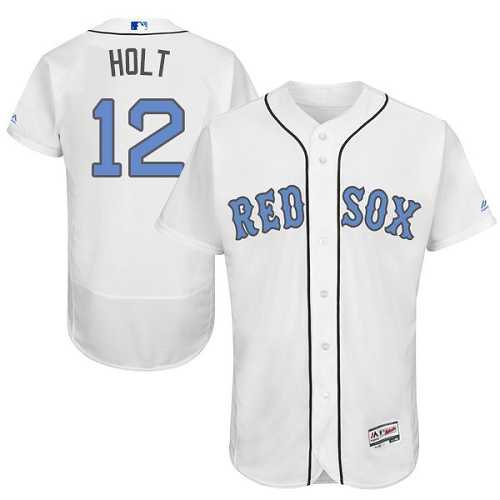 Boston Red Sox #12 Brock Holt White Father's Day Flexbase Stitched Jersey DingZhi,We sell and wholesale Boston Red Sox #12 Brock Holt White Father's Day Flexbase Stitched Jersey DingZhi on line form chian!