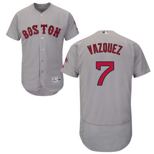 Boston Red Sox #7 Chirstian Vazquez Gray Flexbase Stitched Jersey DingZhi,We sell and wholesale Boston Red Sox #7 Chirstian Vazquez Gray Flexbase Stitched Jersey DingZhi on line form chian!