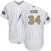 Chicago Cubs #34 Kerry Wood White World Series Champions Gold Program Flexbase Stitched Jersey DingZhi,baseball caps,new era cap wholesale,wholesale hats