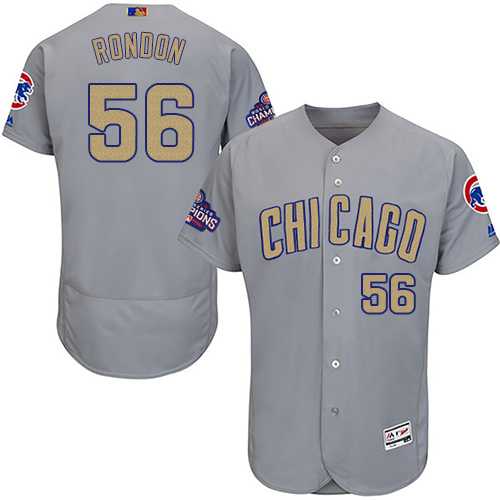 Chicago Cubs #56 Hector Rondon Gray World Series Champions Gold Program Flexbase Stitched Jersey DingZhi,We sell and wholesale Chicago Cubs #56 Hector Rondon Gray World Series Champions Gold Program Flexbase Stitched Jersey DingZhi on line form chian!