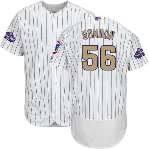Chicago Cubs #56 Hector Rondon White World Series Champions 2017 Gold Program Flexbase Stitched Jersey DingZhi,We sell and wholesale Chicago Cubs #56 Hector Rondon White World Series Champions 2017 Gold Program Flexbase Stitched Jersey DingZhi on line form chian!