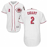 Cincinnati Reds #2 Zack Cozart White Flexbase Stitched Jersey DingZhi,baseball caps,new era cap wholesale,wholesale hats