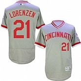 Cincinnati Reds #21 Michael Lorenzen Gray Cooperstown Collection Flexbase Stitched Jersey DingZhi,baseball caps,new era cap wholesale,wholesale hats