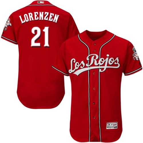 Cincinnati Reds #21 Michael Lorenzen Red Alternate Flexbase Stitched Jersey DingZhi,We sell and wholesale Cincinnati Reds #21 Michael Lorenzen Red Alternate Flexbase Stitched Jersey DingZhi on line form chian!