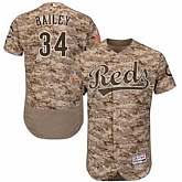 Cincinnati Reds #34 Homer Bailey Camo Flexbase Stitched Jersey DingZhi,baseball caps,new era cap wholesale,wholesale hats