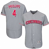 Cincinnati Reds #4 Brandon Phillips Gray Flexbase Stitched Jersey DingZhi,baseball caps,new era cap wholesale,wholesale hats