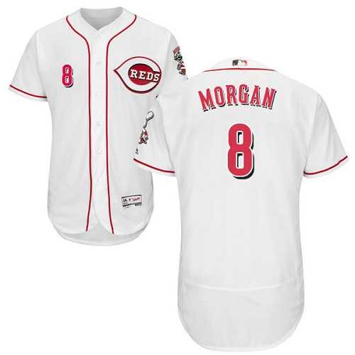 Cincinnati Reds #8 Joe Morgan White Flexbase Stitched Jersey DingZhi,We sell and wholesale Cincinnati Reds #8 Joe Morgan White Flexbase Stitched Jersey DingZhi on line form chian!