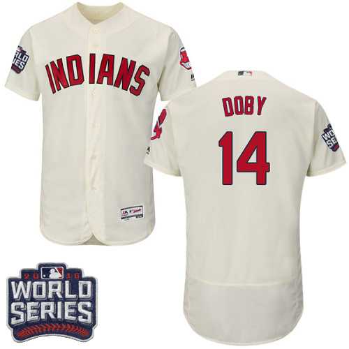 Cleveland Indians #14 Larry Doby Cream 2016 World Series Flexbase Stitched Jersey DingZhi,We sell and wholesale Cleveland Indians #14 Larry Doby Cream 2016 World Series Flexbase Stitched Jersey DingZhi on line form chian!