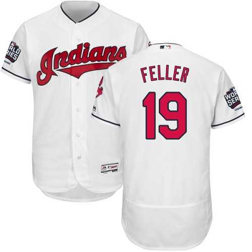 Cleveland Indians #19 Bob Feller White 2016 World Series Flexbase Stitched Jersey DingZhi,We sell and wholesale Cleveland Indians #19 Bob Feller White 2016 World Series Flexbase Stitched Jersey DingZhi on line form chian!