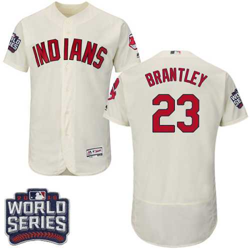 Cleveland Indians #23 Michael Brantley Cream 2016 World Series Flexbase Stitched Jersey DingZhi,We sell and wholesale Cleveland Indians #23 Michael Brantley Cream 2016 World Series Flexbase Stitched Jersey DingZhi on line form chian!