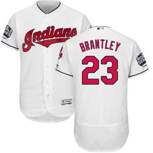 Cleveland Indians #23 Michael Brantley White 2016 World Series Flexbase Stitched Jersey DingZhi,We sell and wholesale Cleveland Indians #23 Michael Brantley White 2016 World Series Flexbase Stitched Jersey DingZhi on line form chian!