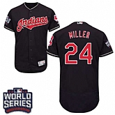 Cleveland Indians #24 Andrew Miller Navy 2016 World Series Flexbase Stitched Jersey DingZhi,baseball caps,new era cap wholesale,wholesale hats