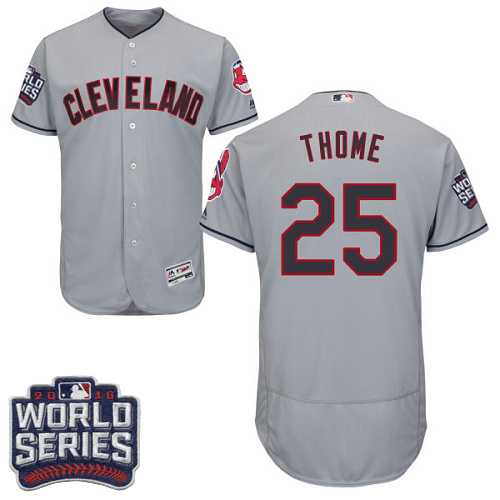 Cleveland Indians #25 Jim Thome Gray 2016 World Series Flexbase Stitched Jersey DingZhi,We sell and wholesale Cleveland Indians #25 Jim Thome Gray 2016 World Series Flexbase Stitched Jersey DingZhi on line form chian!