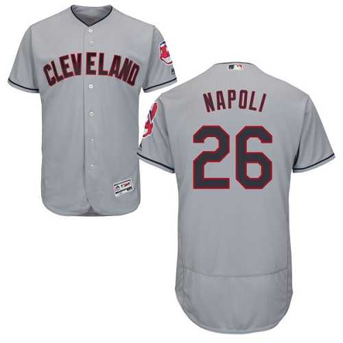 Cleveland Indians #26 Mike Napoli Gray Flexbase Stitched Jersey DingZhi,We sell and wholesale Cleveland Indians #26 Mike Napoli Gray Flexbase Stitched Jersey DingZhi on line form chian!