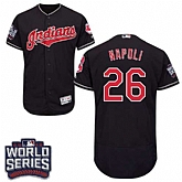 Cleveland Indians #26 Mike Napoli Navy 2016 World Series Flexbase Stitched Jersey DingZhi,baseball caps,new era cap wholesale,wholesale hats