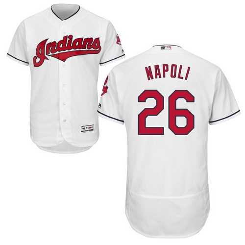 Cleveland Indians #26 Mike Napoli White Flexbase Stitched Jersey DingZhi,We sell and wholesale Cleveland Indians #26 Mike Napoli White Flexbase Stitched Jersey DingZhi on line form chian!