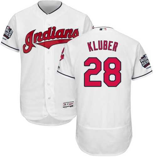 Cleveland Indians #28 Corey Kluber White 2016 World Series Flexbase Stitched Jersey DingZhi,We sell and wholesale Cleveland Indians #28 Corey Kluber White 2016 World Series Flexbase Stitched Jersey DingZhi on line form chian!