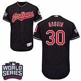 Cleveland Indians #30 Tyler Naquin Navy 2016 World Series Flexbase Stitched Jersey DingZhi,baseball caps,new era cap wholesale,wholesale hats