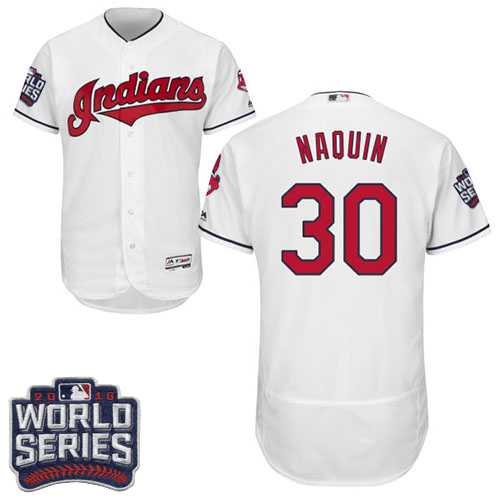 Cleveland Indians #30 Tyler Naquin White 2016 World Series Flexbase Stitched Jersey DingZhi,We sell and wholesale Cleveland Indians #30 Tyler Naquin White 2016 World Series Flexbase Stitched Jersey DingZhi on line form chian!
