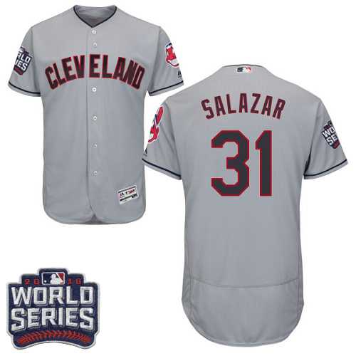 Cleveland Indians #31 Danny Salazar Gray 2016 World Series Flexbase Stitched Jersey DingZhi,We sell and wholesale Cleveland Indians #31 Danny Salazar Gray 2016 World Series Flexbase Stitched Jersey DingZhi on line form chian!