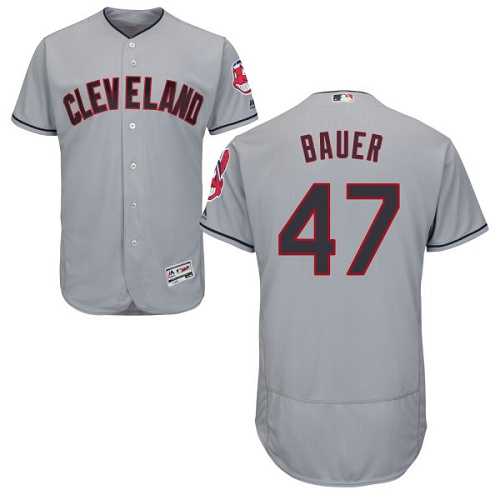 Cleveland Indians #47 Trevor Bauer Gray Flexbase Stitched Jersey DingZhi,We sell and wholesale Cleveland Indians #47 Trevor Bauer Gray Flexbase Stitched Jersey DingZhi on line form chian!